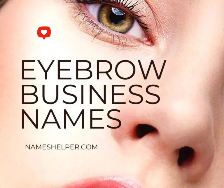 284 Catchy Eyebrow Business Names Ideas for Your Startup