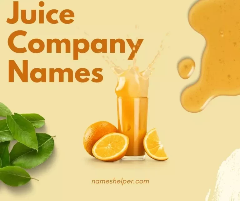 346 Juice Company Names Ideas for your Juice Business Bar